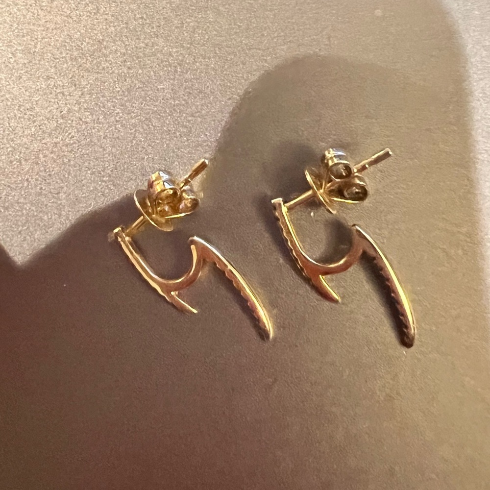 14K Gold & Diamond Earrings